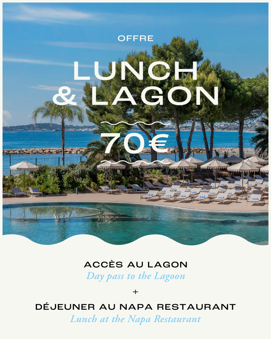 Offre lunch et lagon avec descriptif et photo du lagon du Marina Baie des Anges H�tel
