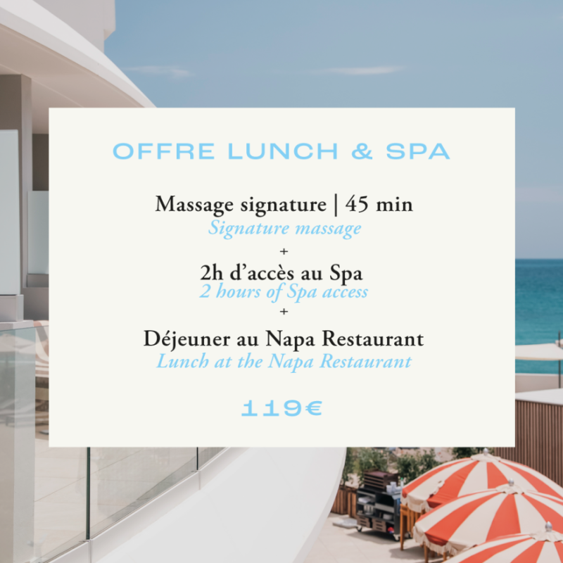 Formule Lunch & Spa - Marina Baie des Anges Hotel