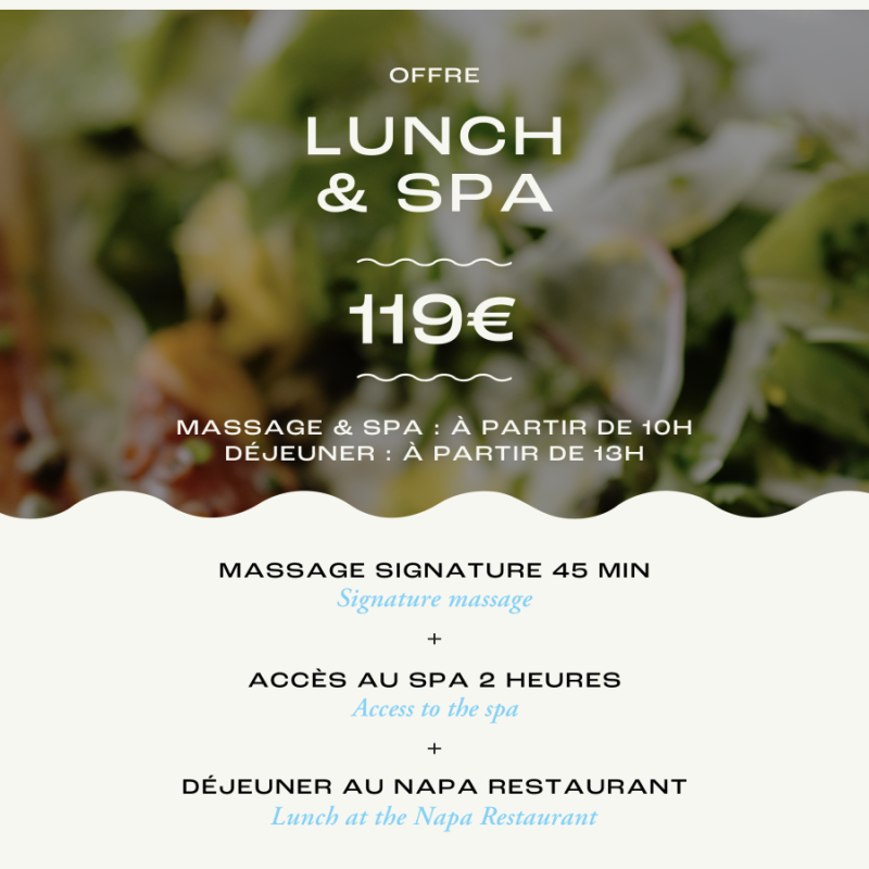 Formule Lunch & Spa - Marina Baie des Anges Hotel